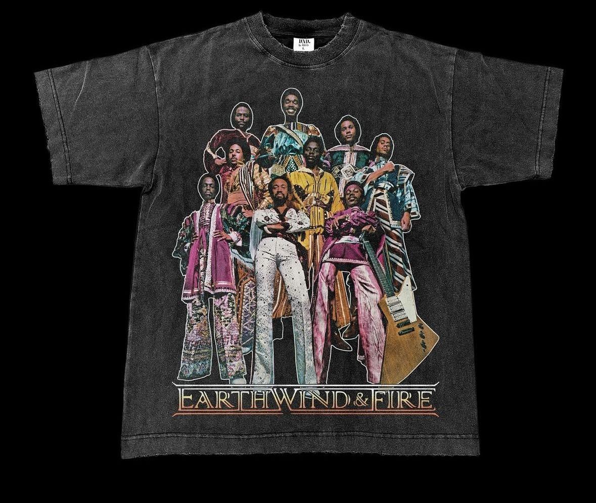 Earth wind and fire tshirt reprint , vintage music tshirt Unisex T-Shirt XXL