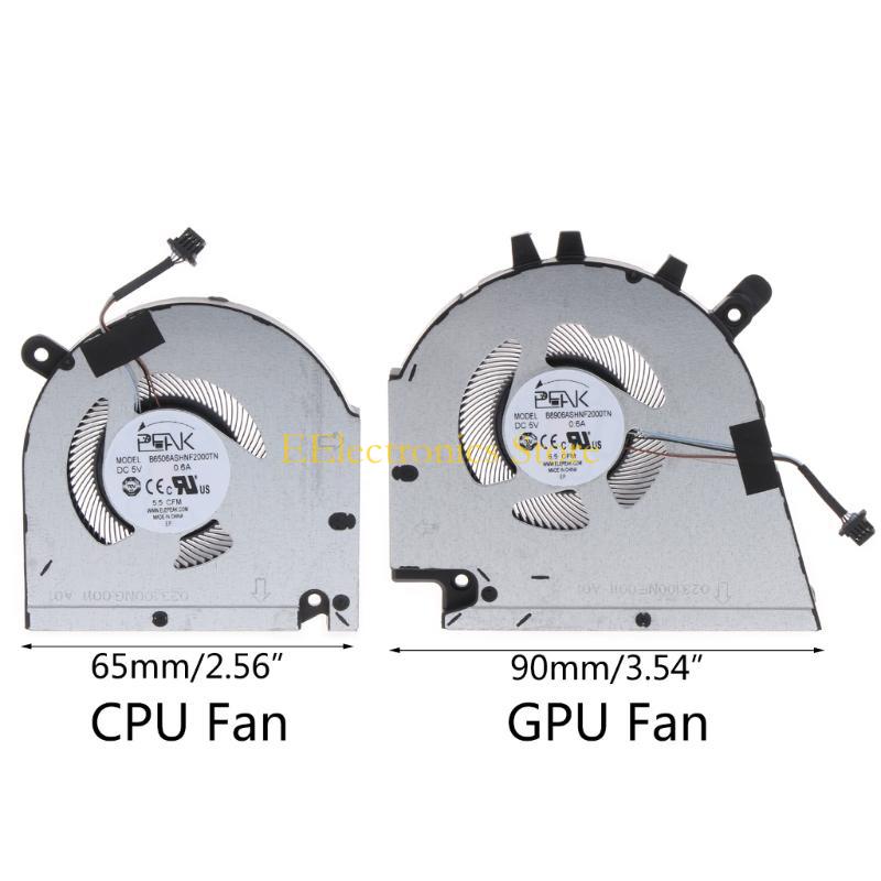 B03C New CPU GPU Fan Laptop Cooling Fan 5V 0.6A 4Pin Radiator for Dell 15