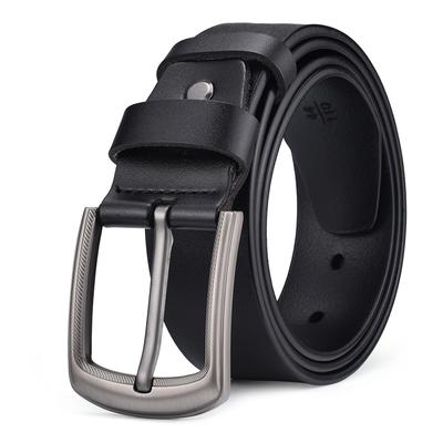 Men'S Leather Belt Retro Cowhide Belt Casual With Jeans Belt