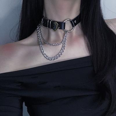 Σκούρα Ανεμοθύελλα Αγάπη Πόρπη Ζώνης Αλυσίδα Κολάρο Αλυσίδα Κολάρου Punk Ελαστικό Chocker Αλυσίδα Κλειδοκόκκαλου Δαχτυλίδι Ποδιού Jk
