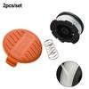Spool Line + Cover Cap For Black And Decker BST2018/BDST182ST1/BESTE625 Set New