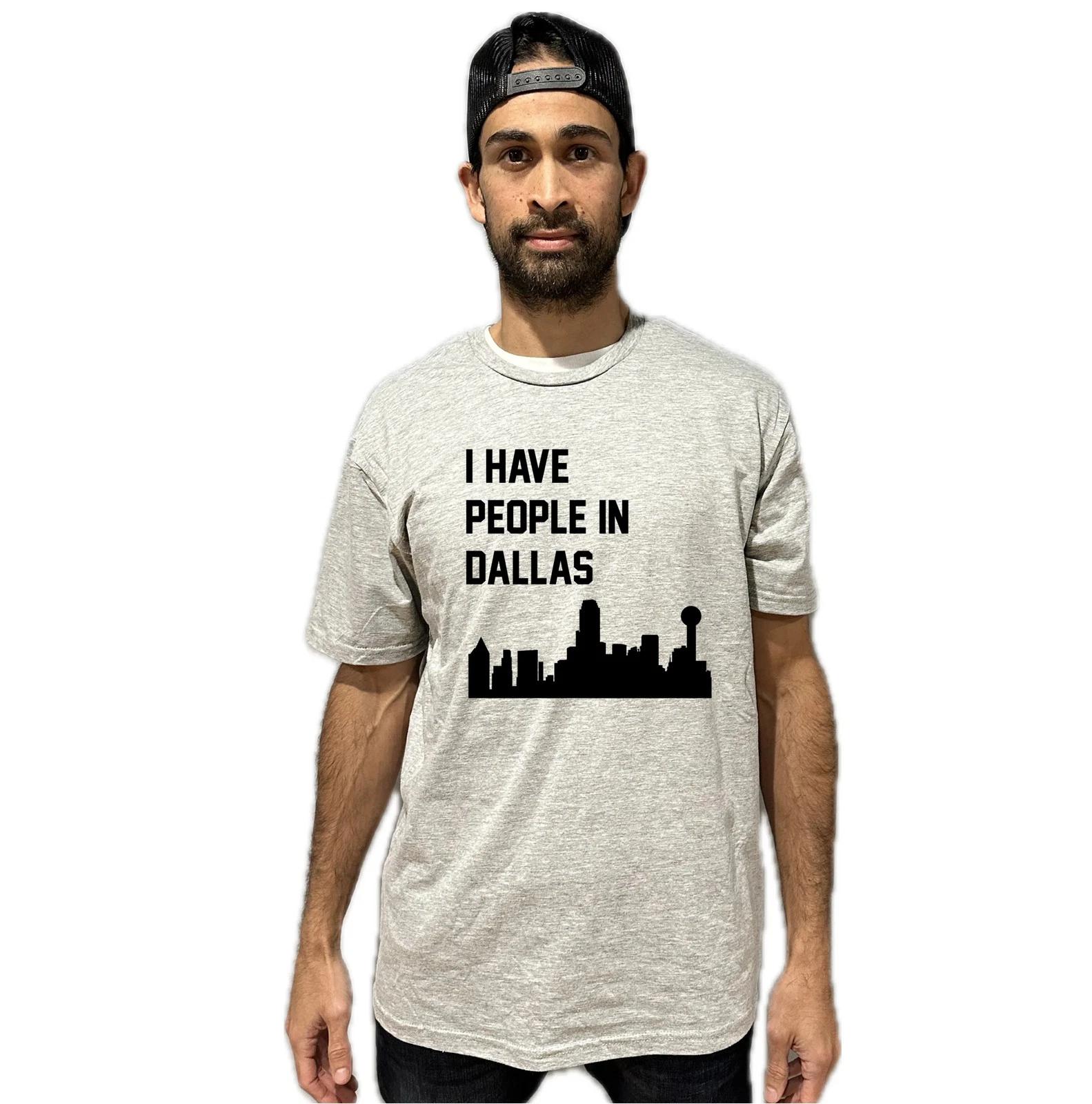 I Have People In Dallas Texas Skyline T-Shirt 2XL