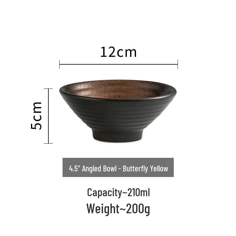 Bol Japonez din Ceramică pentru Orez și Mic Dejun - Simplu, Mic, Design Creativ pentru Utilizare Acasă și în Restaurant