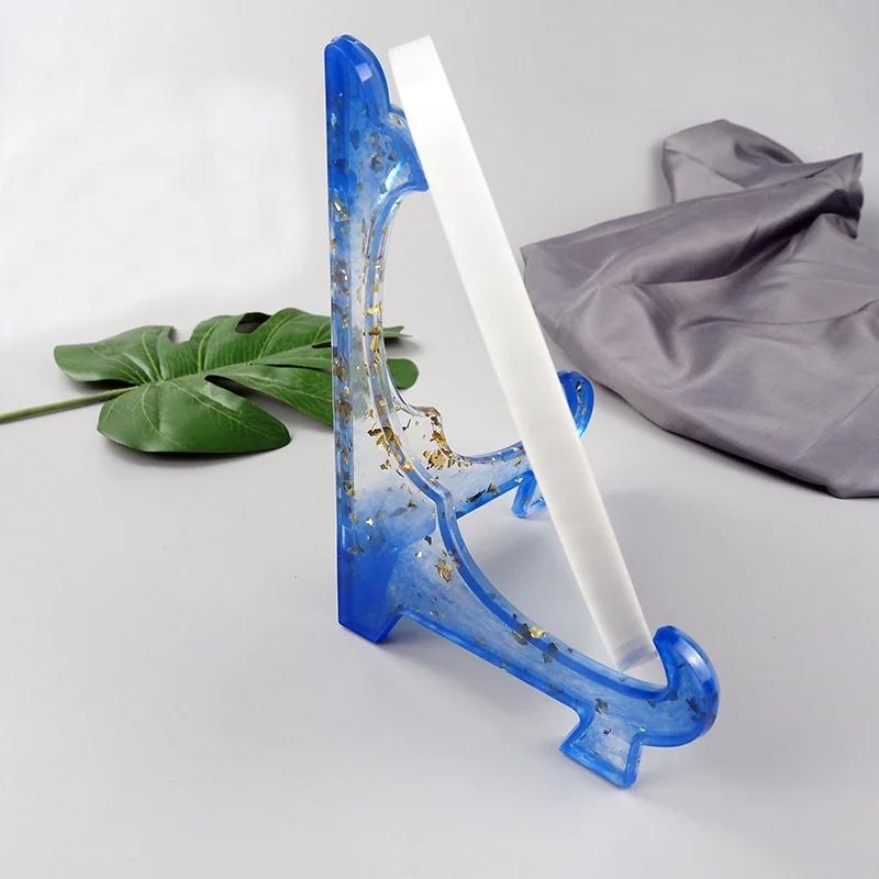 DIY Křišťálová epoxidová pryskyřice Forma Stojan na šperky Stolní houpací stolek Úložný stojan Skládací stojan na šperky Silikonová forma