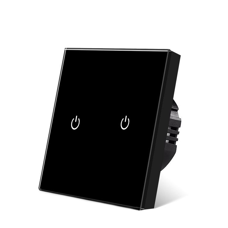 Europäischer Standard Gehärtetes Glas Intelligentes Touch-Wandschalterpanel