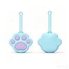 Cat Paw Shape Dog Treat Bag Silicone Puppy Pet Training Bag Portable Pet Snack Pouch  Food Storage