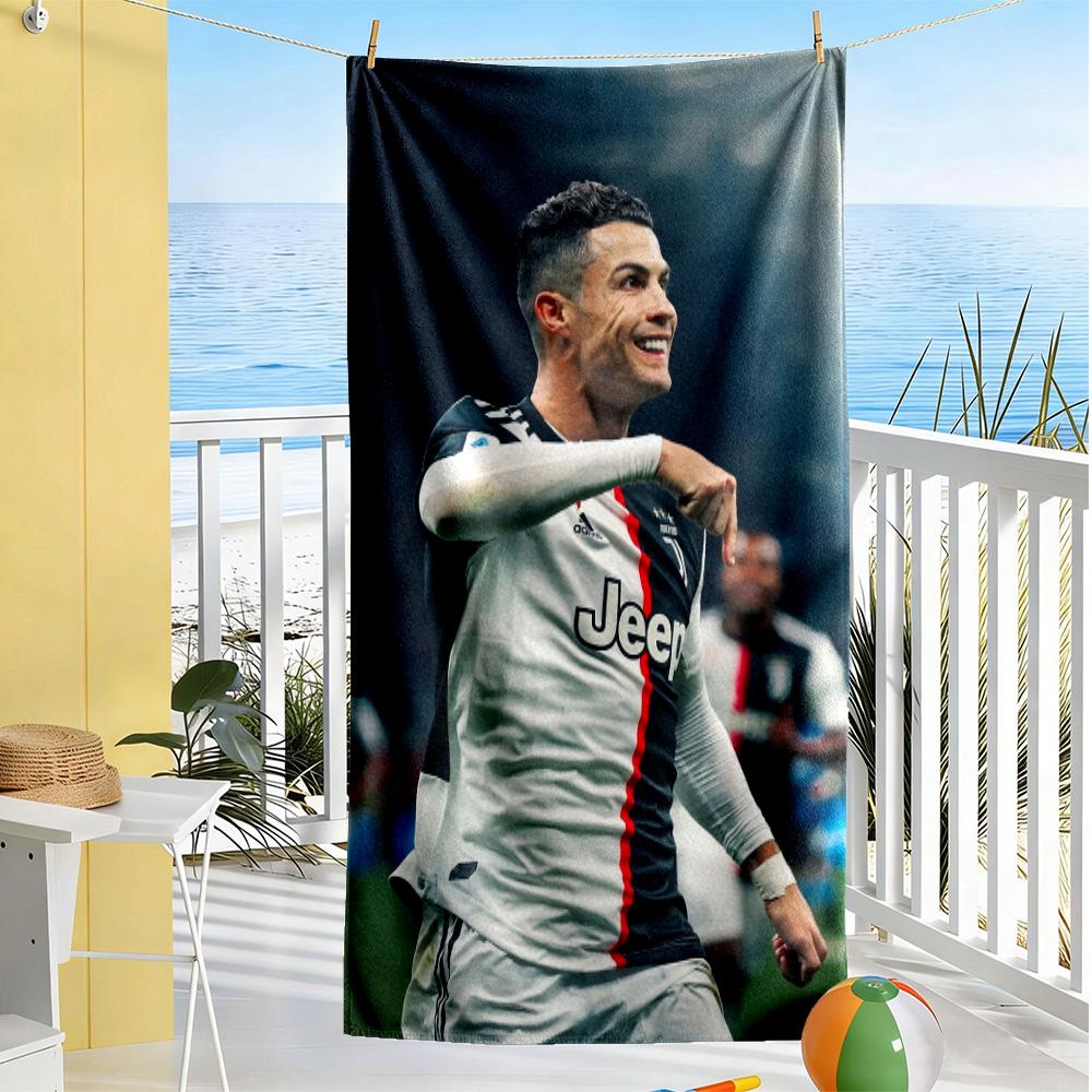 Man Star Action Beach Towel Super Soft & Absorbent Comfortable Lightweight Suitable for Swimming, Gym, Camping, Yoga Vacation