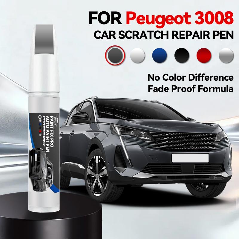Pro Peugeot 3008 2008-2025 T84 P84 Opravná tužka na lak Dotyková pero Odstraňovač škrábanců DIY Autopříslušenství Černá Bílá Červená Modrá Šedá
