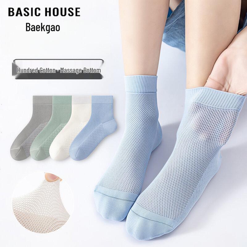 Basic House Boys  Summer Thin Cotton Blend Ankle Socks L