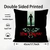 TThe CCrow Movie Cushion Cover Plush Fabric Soft DoubleSided Printed Sofa Warm Winter Home Child Gift Pillow Case
