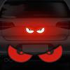 2pcs/Set Reflective Car Stickers  Improve Your Vehicle's Visibility and Safety with Devil Eye Stickers!