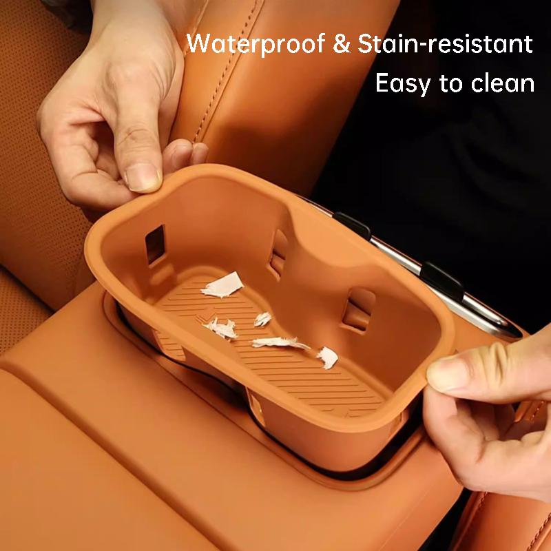 For Leapmotor C10 Center Console Cup Holder Silicone Mat Rear Seat Cup Pad Anti-slip Protective Interior Modification Accessory