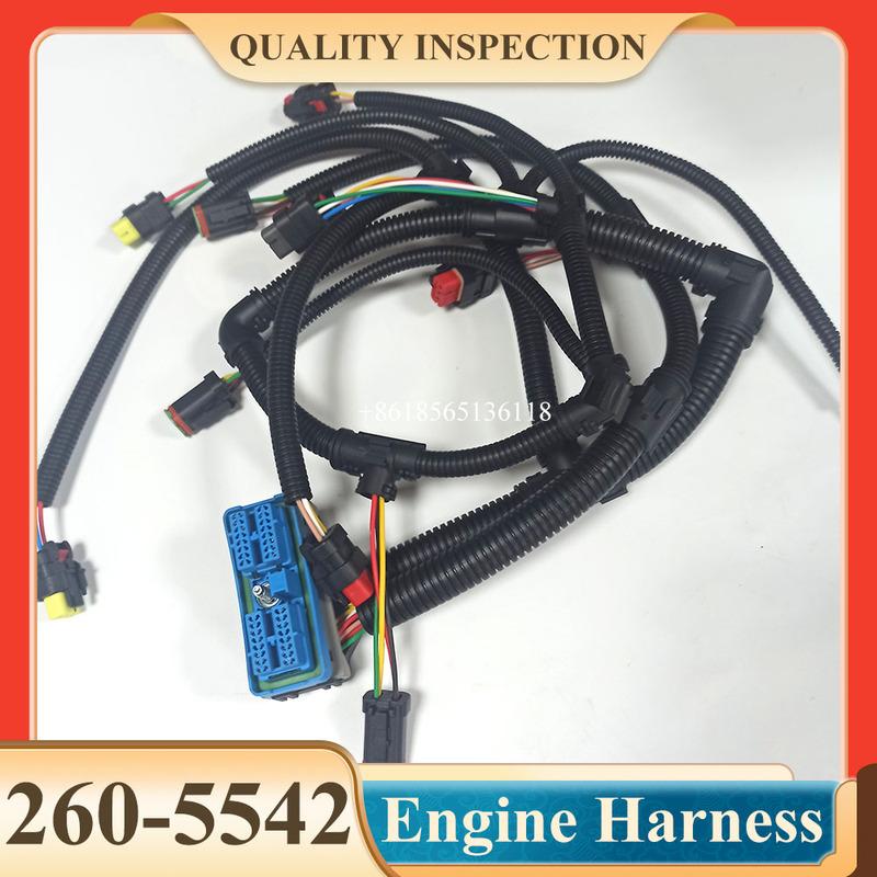 Excavator E323D C6.6 Engine Wiring Harness 260-5541 2605541 260-5542 2605542