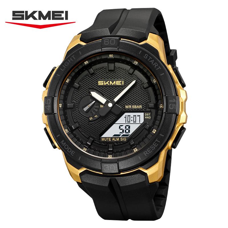 SKMEI 2583 Sports Watch Reloj New Large Dial Men's Digital Countdown Stopwatch LED Light Electronic Watch 5 Alarm Clock Watch
