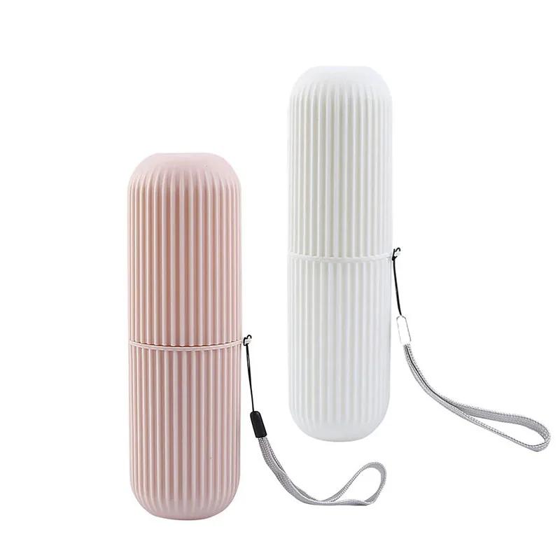 Travel Portable Toothbrush Cup Bathroom Toothpaste Holder Storage Case Box Organizer Travel Toiletries Storage Cup New Creative