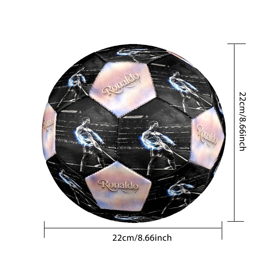 Ronaldo's Cristiano Ronaldo Celebration Size 5 Soccer Ball Machine-Stitched Indoor/Outdoor Training and Matches Soccer Accessory