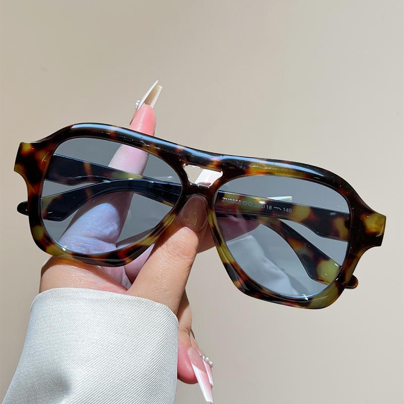 KAMMPT Vintage Pilot Sunglasses Men Fashion Solid Color Outdoor Decor Shades Women 2026 New In Double Bridge Casual Sun Glasses