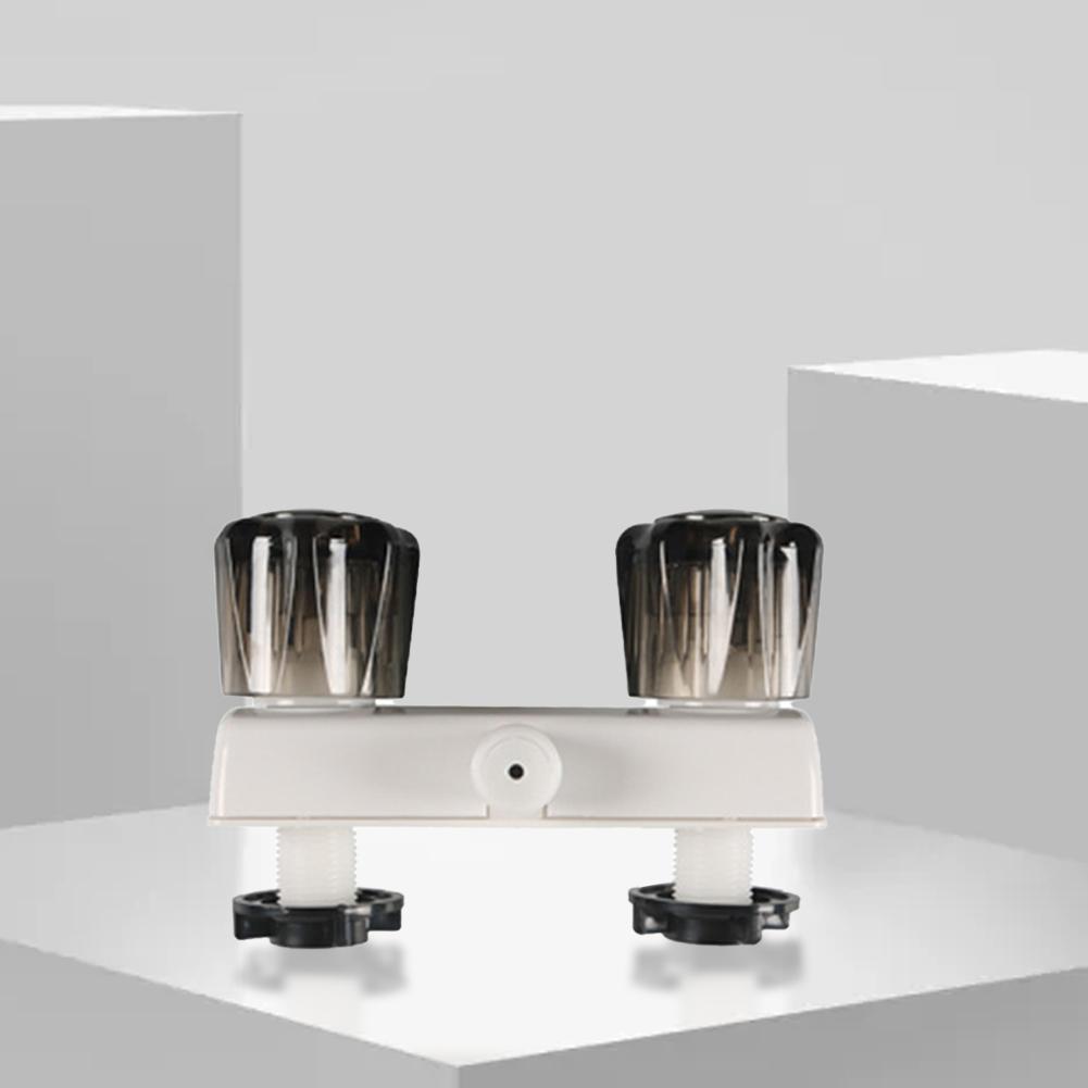 Camper Shower Faucet Replacement with Dual Knobs RV/Motorhome Shower Faucet Valve Diverter Bathroom Shower Mixing Valve Control