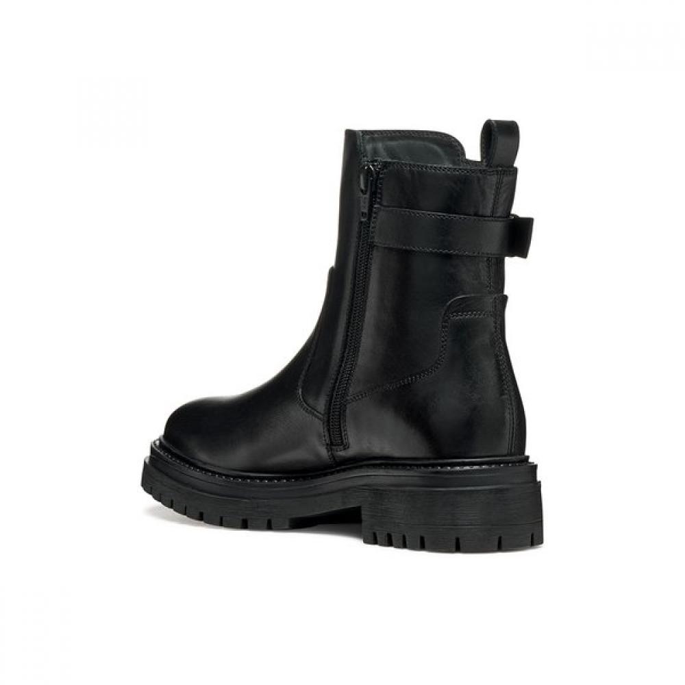 Geox Women S Comfort caSual Ankle bootS Iridea Black 8gxhrc5w1b