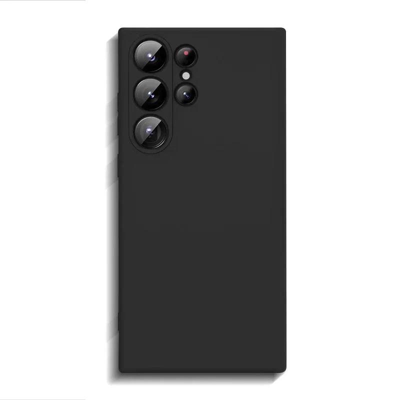Liquid Silicone Phone Case For Samsung Galaxy S26 Ultra S2 S24 S23 Plus S 26 Ultra Cases ShockProof Soft Back Cover Accessories