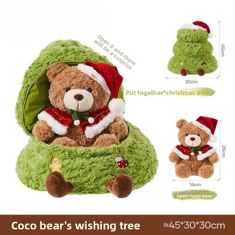 Christmas Tree Sheep Bear Plush Toy Gift For Girls Baby Girls Soft Stuffed Animal Kids Toy