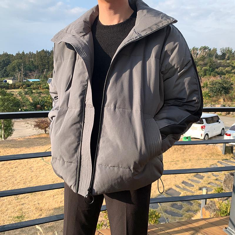 Cotton Coat Men's Autumn and Winter Thickened Couple's Coat Korean Style Trendy Brand Cotton Jacket Short Workwear Cotton Coat