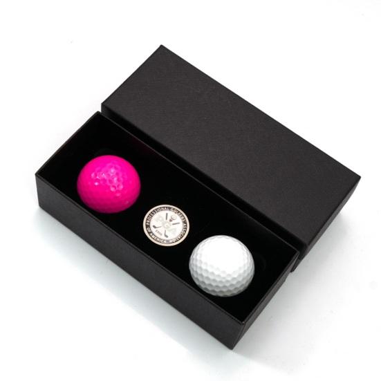 3 ks/sada Personalizovaná dárková sada golfových míčků s páskem na ruku Kompaktní přenosná kompletní sada dárkového balení golfových míčků