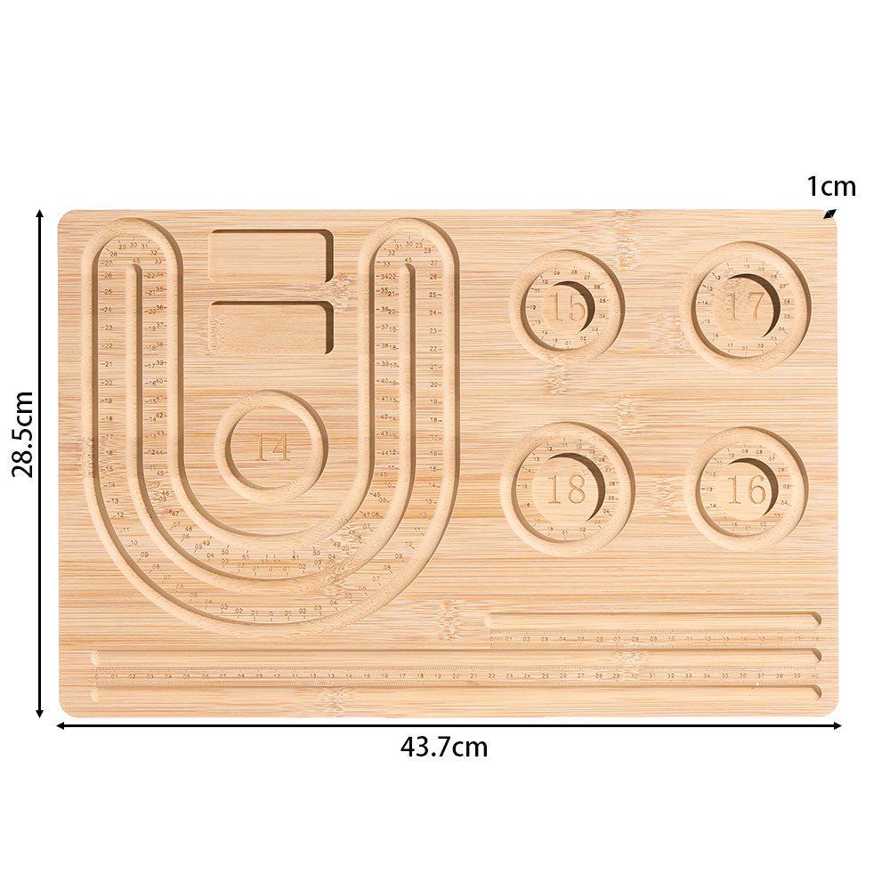 Original Pine Wood Beading Design Plate for DIY Necklace Bracelet Display and Accessories