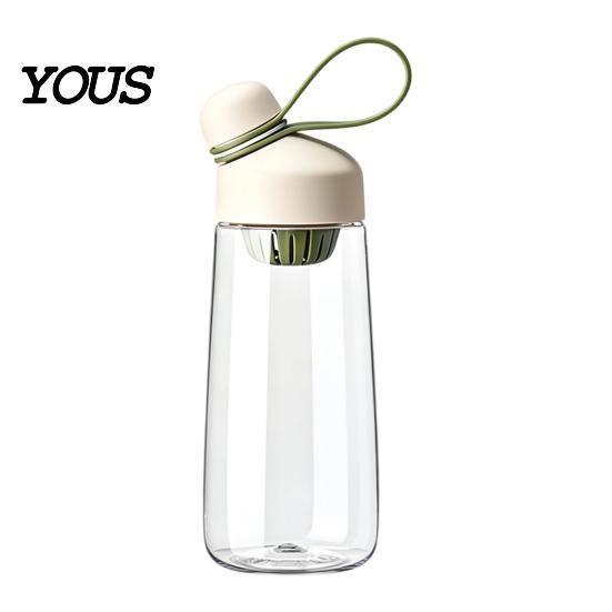 Wide Mouth Hydration Flask Tritan Plastic Water Bottle, with Leak Proof Lid, 600ml Capacity, Fast Portable Office Jug Drinking Spout Sports
