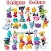 [ Sale Model]24-144Pcs Po-kemon Mini Figures Toys 3-6cm Mini Figurine Models Desktop Ornaments Trendy Anime Kids Gifts