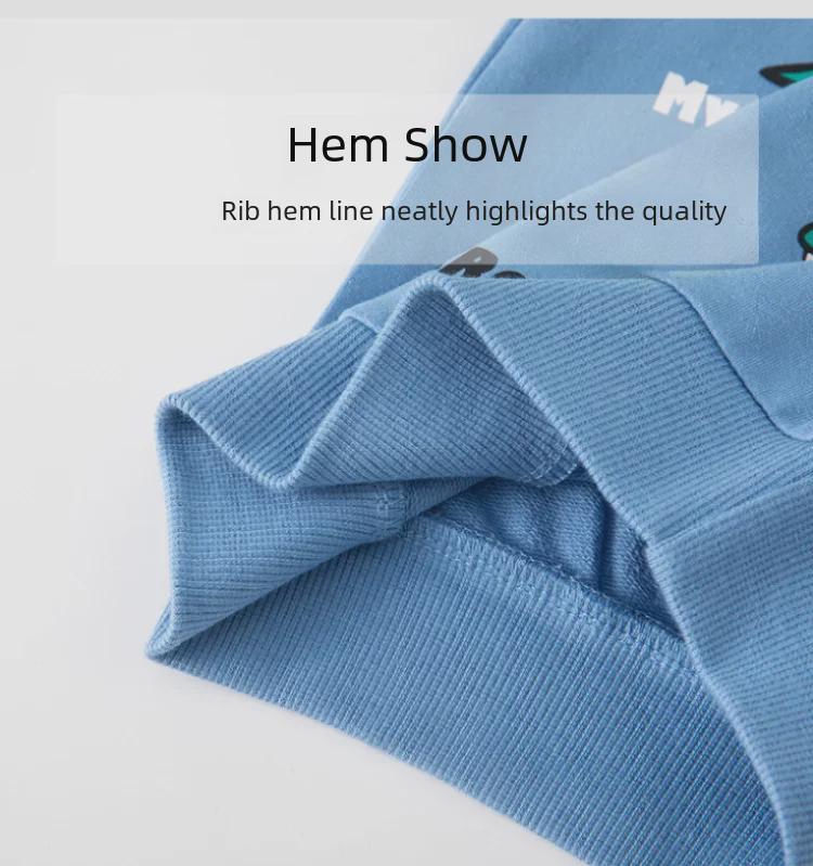 Fashionable Crocodile Cartoon Kids' Pullover: Round Neck Sweatshirt for Boys - Autumn 2025 Collection