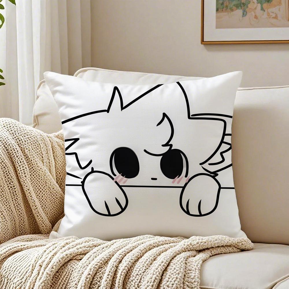 Meme Süßes Lustiges Katzenkissenbezug Kissenbezug Staubmilbenfrei Wohnzimmer Sofa Dekor Kissen Zimmer