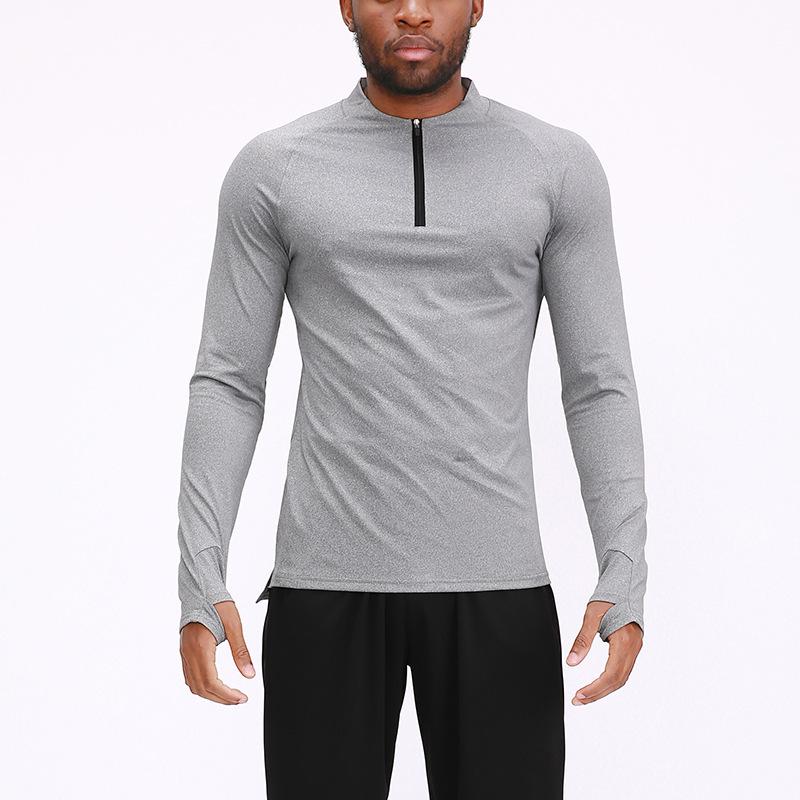 Men's Fitness Clothing Long Sleeve Quick-Dry Breathable Outdoor Running Compression Basketball Sports Tights Sportswear