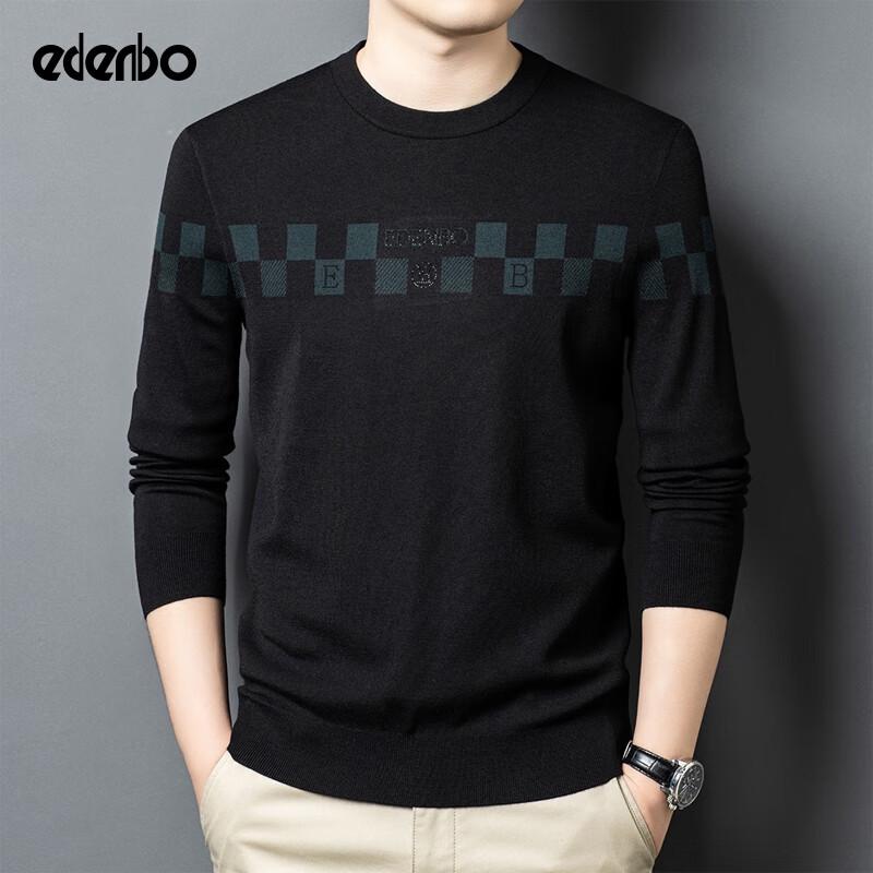 

Edenbo Men s Plaid Crew Neck Sweater 2XL
