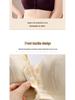 Women's Front Buckle Cotton Wire-Free Bra for Middle-aged & Elderly