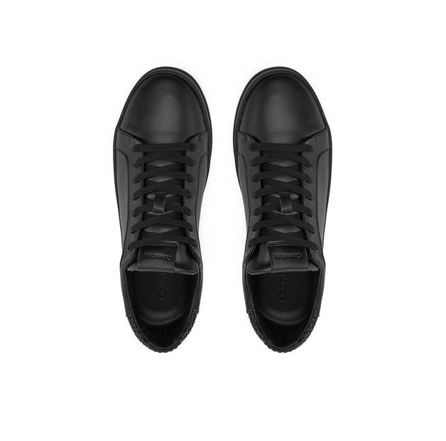 Мужские кроссовки Calvin Klein Low top lace up woven hm0hm01767 чёрные