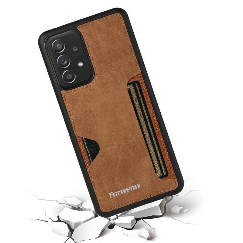 Luxury Leather Phone Case For Samsung S24 A12 A13 A04S A14 A20 A22S A23 A24 A32 A33 A34 A50S A51 A52 A53 A54 A70S A71 A72 A73