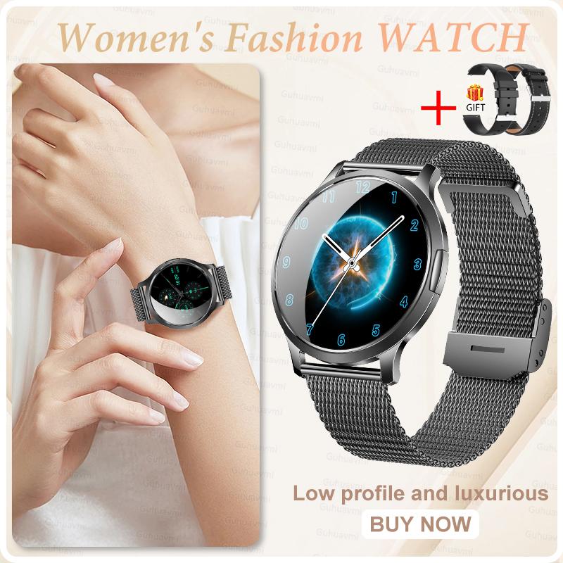 NEW Ultra-thin Body Fashion Smart Watch 1.32"AMOLED HD 3D Screen Women's Health Heart Rate Bluetooth Call Woman Smart Watch
