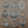 6pcs Antique Silver Color Earring Connector Charms For Jewelry Making Charms Earring Connector Jewelry Findings DIY