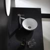Family Apartment Bathroom White Ceramic Bathroom Sink Faucet Combination Counter Top Wash Basin