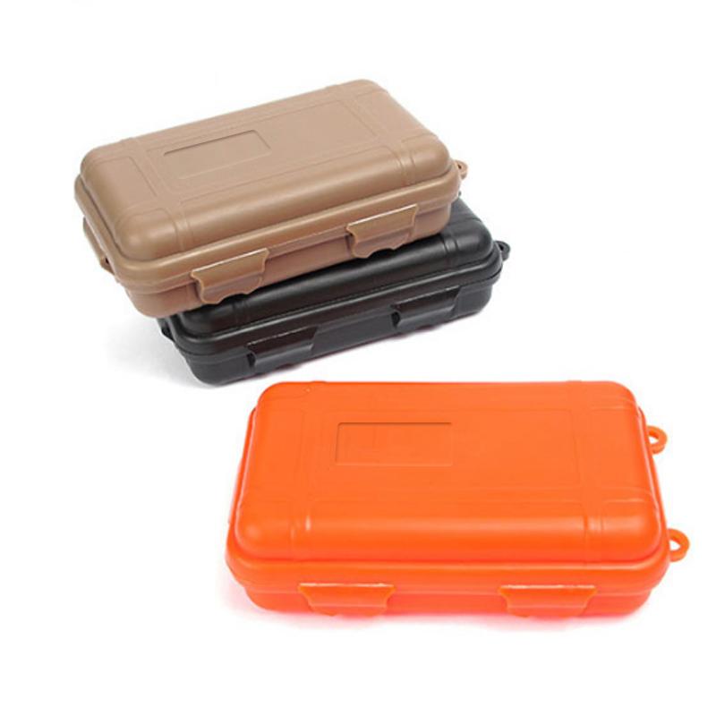 1PC Storage gaine Portable Storage Box Camping Equipment Survival Sealed Box Multifunctional EDC Toolbox Outdoor Waterproof