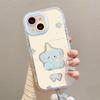Cremiger Babyelefant Geeignet für Apple 16 Handyhülle 15pro Feder Iphone14promax Objektiv Rundumschutz 13/12