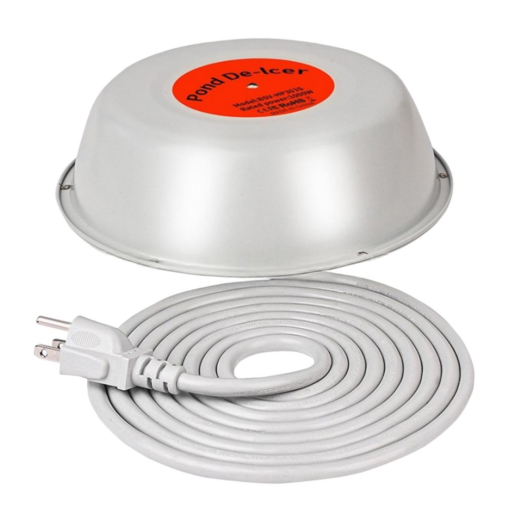 1000W Thermostat Pond Heater Floating Type for Winter Ice Control and Safe Oxygen Levels to Support Fish and Plant Health