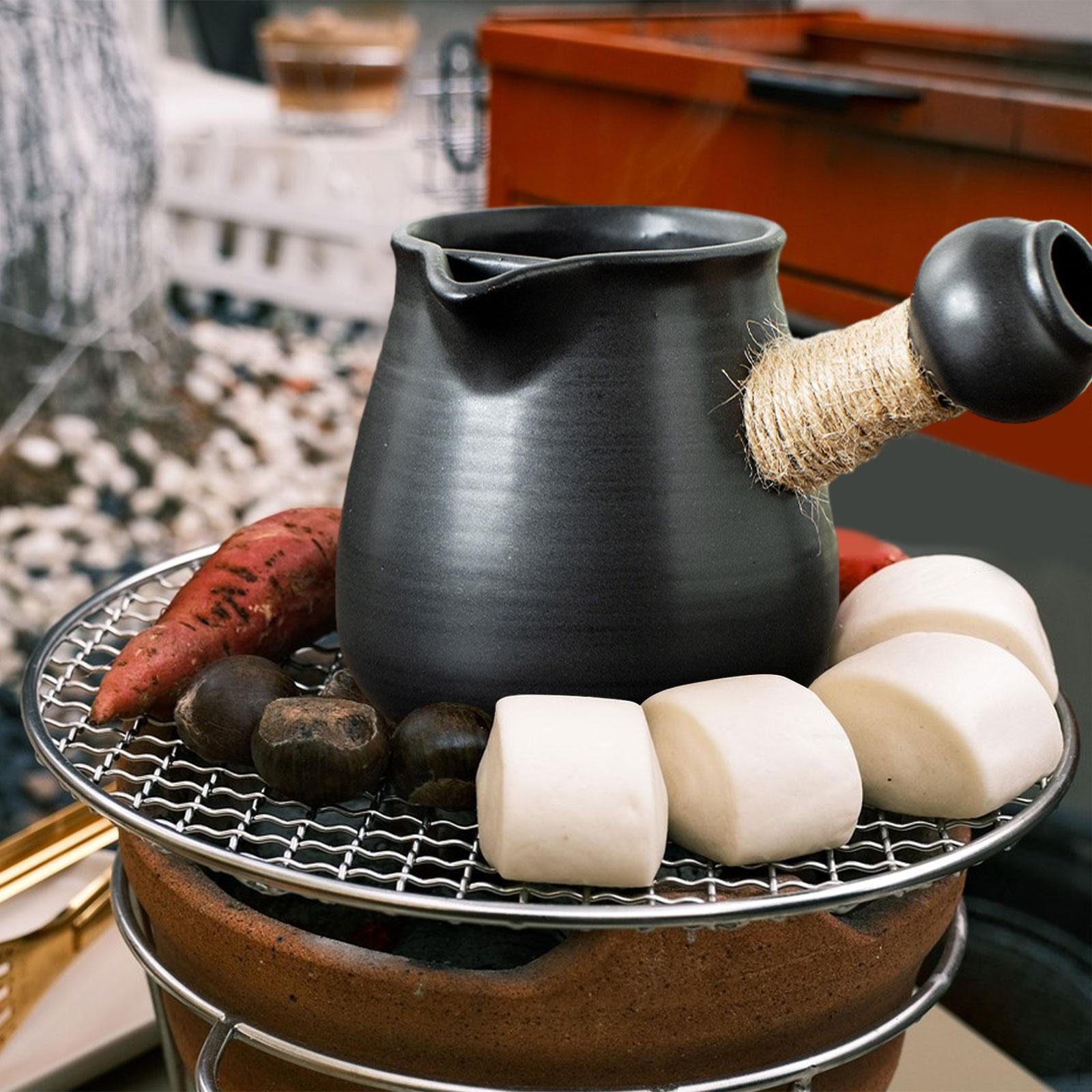 Керамический чайник с ситечком для чая, деревенский, китайский, традиционный, с боковой ручкой, для дома 380ml