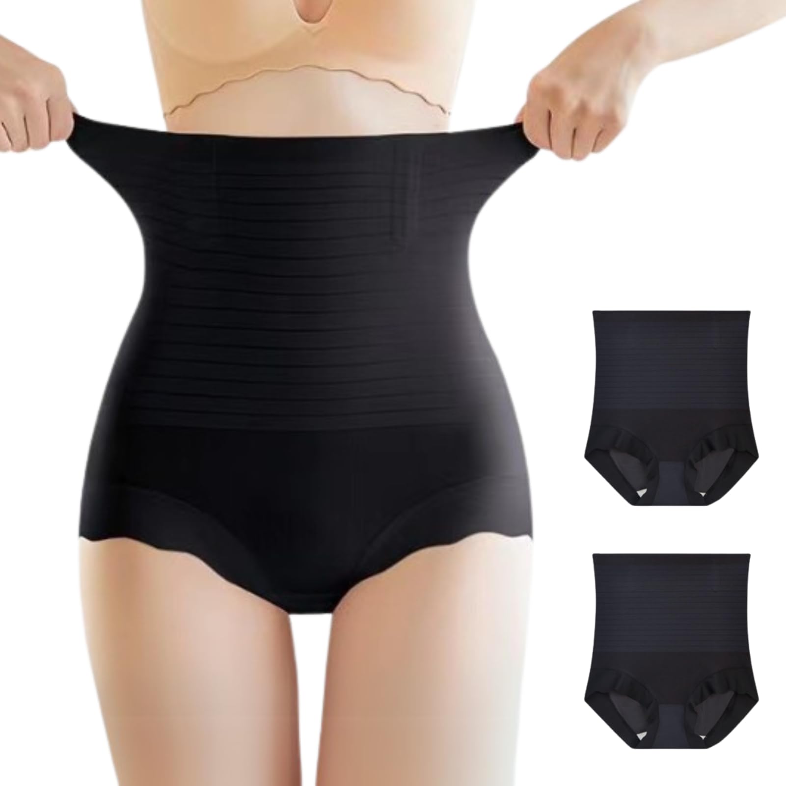 

Uccellino Girdle Panties, 2-Pack, Slimming, High-Waisted, Underwired, for a Slimming, Slimming, and Slimming Experience (JP, Alphabet, XL, Black)