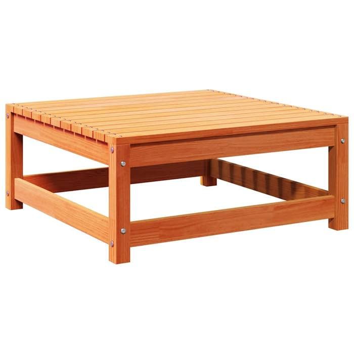 VidaXL Garden Footrest, Coffee Table, Stool, Outdoor Patio Backyard Terrace Furniture, Brown Wax Wood 837939
