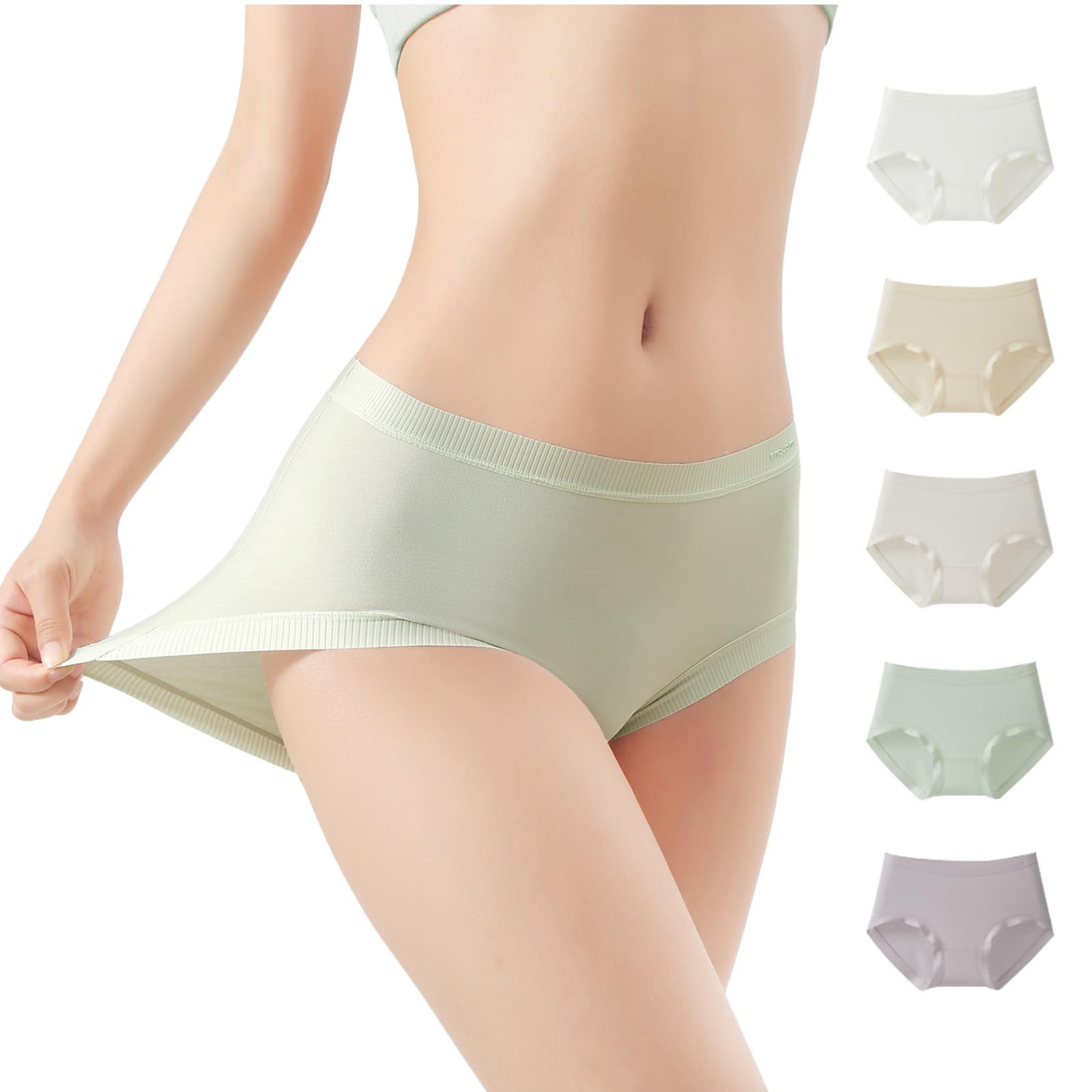 

Veimia Seamless Panties Deep Soft Modal and 3D Design that Fully Encompasses the Hips for a Beautiful Suitable for Women in Their and 50s Women s