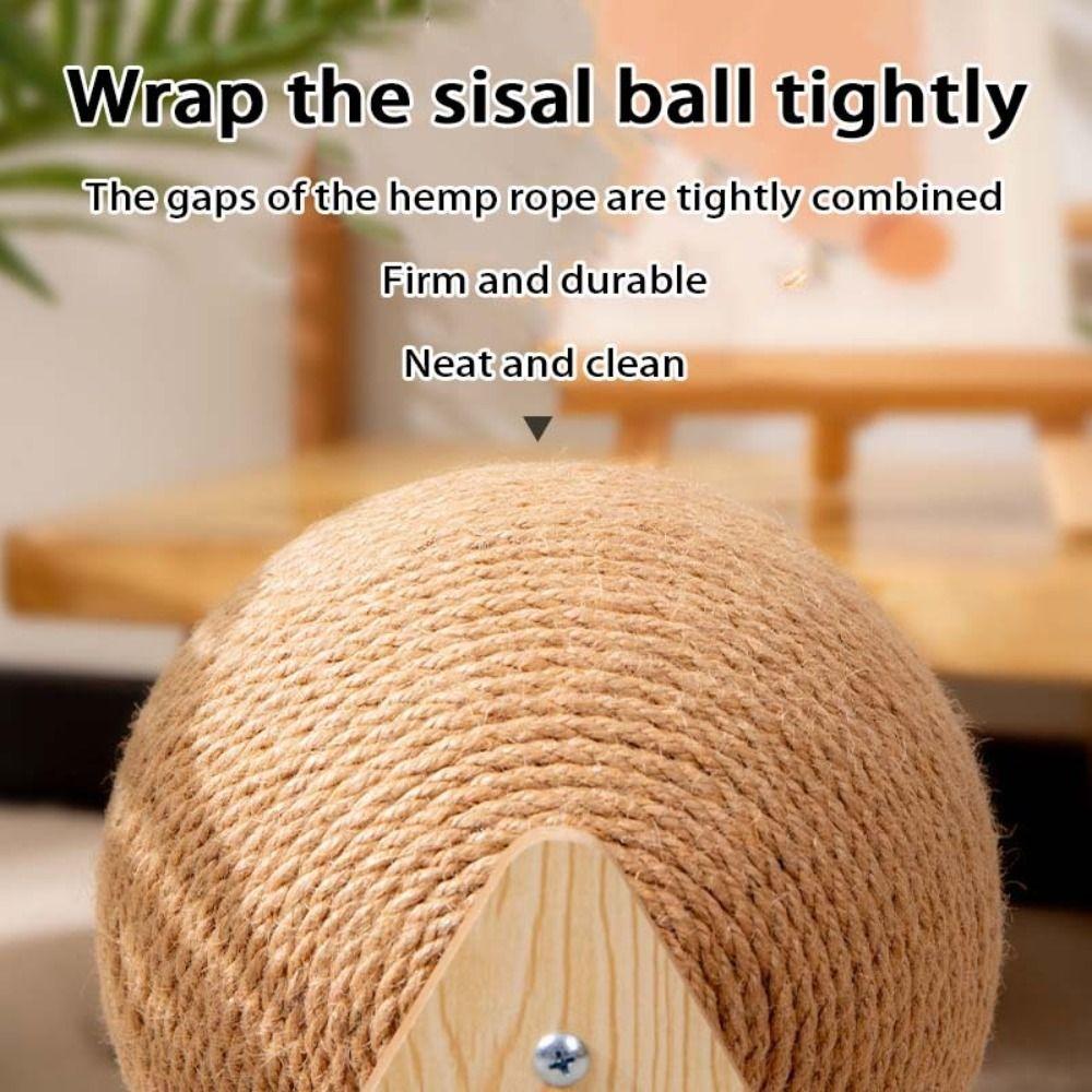 Sisal Rope Cats Scratcher Non-falling Off Pet Supplies Cat Scratching Ball  For Kittens