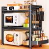 2-Tier Multi-functional Kitchen Microwave Storage Rack