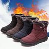 Stivaletti Invernali Scarponi da Neve Scarpe Piatte da Donna Colore Unico Moda Caldi Taglie Forti Casual Corti in Peluche Stivali da Donna Botas De Mujer